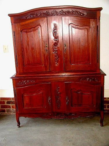 Country French Cabinet Deux Corps 19thC Walnut Han