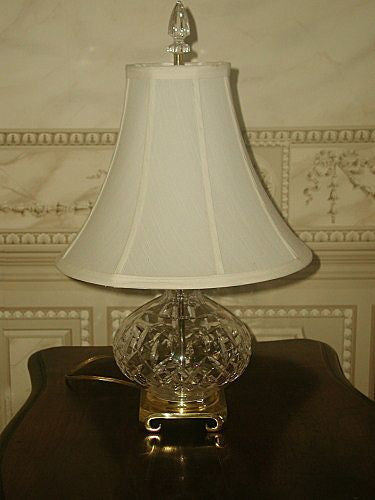 Waterford Crystal Lamp With Brass Signed Rewired