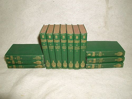 Leather Shakespeare Set 13 Volumes Complete Set C.1871 England