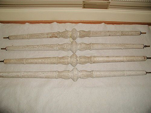 Plaster Rods Columns Italy 19th C threaded from building exterior