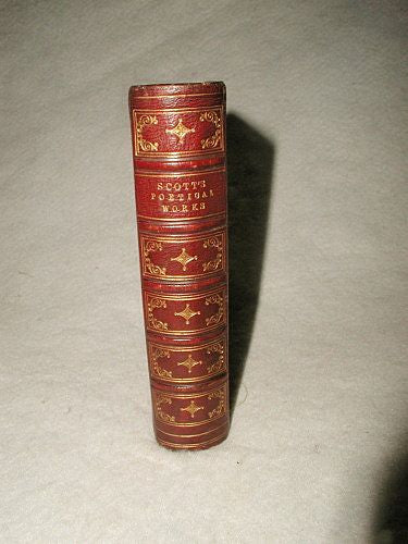 "Scott's Poetical Works" Illustrated C.1877 Leather Bound