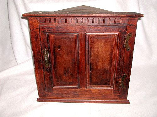 English Corner Cabinet Cupboard Hand Made Empire Mid 19th Century