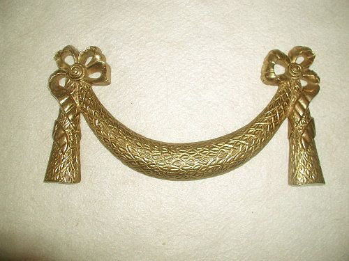 French Brass Fragment Ribbon Swag Early 1900's