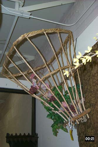 Antique Hanging Grape Basket
