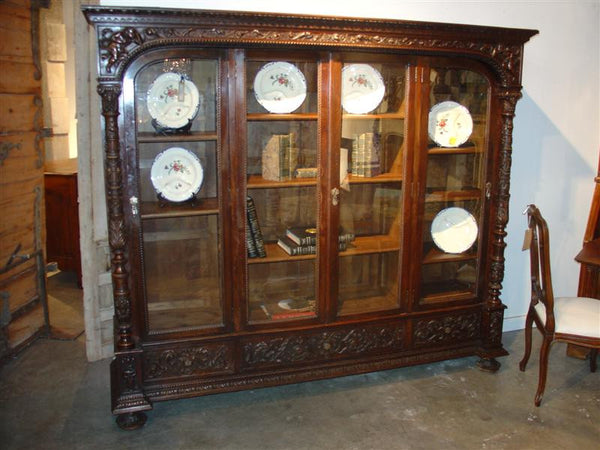 Walnut Wood Bookcase from Spain 19th Century