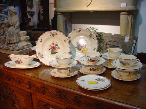 19th Century French Hotel Tableware by Sarreguemines