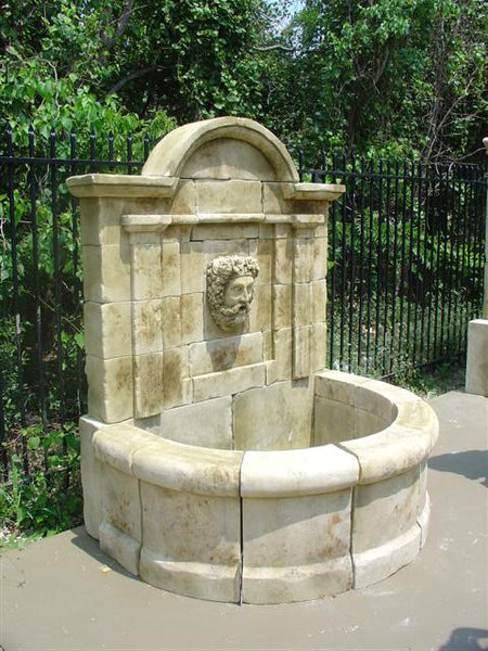 Aixoise Hand Carved Stone Fountain