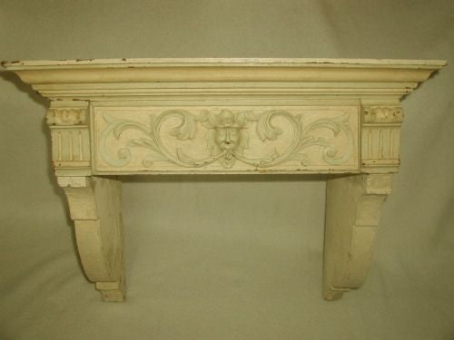 French architectural shelf 19th century carved