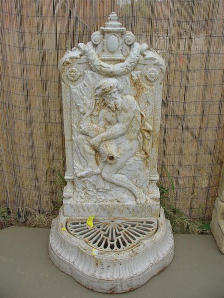French Cast Iron Wall Fountain