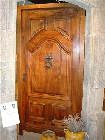Beautiful Walnut Wood Door from France