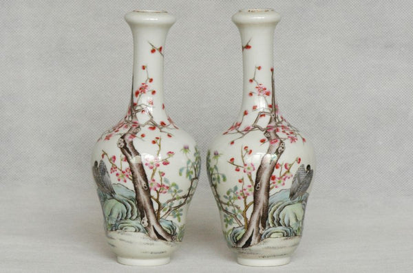 Masterpiece Pair of Chinese Qing Vase Xianfeng Mark & Period