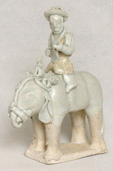 Masterpiece Chinese Song Qingbai Elephant w Rider , 1000 AD