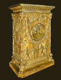 Antique Gilt Bronze and Marble Mantle Clock- Percier & Fontaine