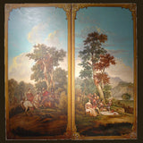 Magnificent Pair of Tall French Paintings-Mid 1900s